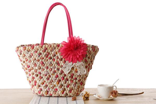 Wholesale and retail 2018 explosions flowers straw bag summer vacation fashion woven bag beach bag handbag