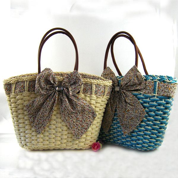 New wholesale 2018 paper rope butterfly straw bag cute temperament lady bag fashion simple environmental protection beach rattan bag