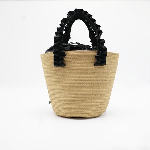 Wholesale 2018 European and American pastoral style fashion simple straw bag temperament lace portable handbags beach bag