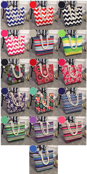 New Fashion Printing Female Canvas Bag Shoulder Bag Korean Wild Large Capacity Simple Wild Beach Bag