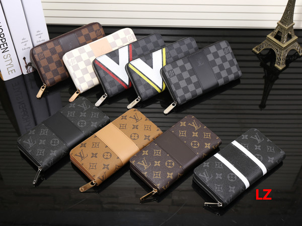 Hot Men Famous Wallets Fashion L Brand Women Long Purse GG6J Arteira Masculina Lous V Ladies Purse Luxury Brand Vutton Carteras