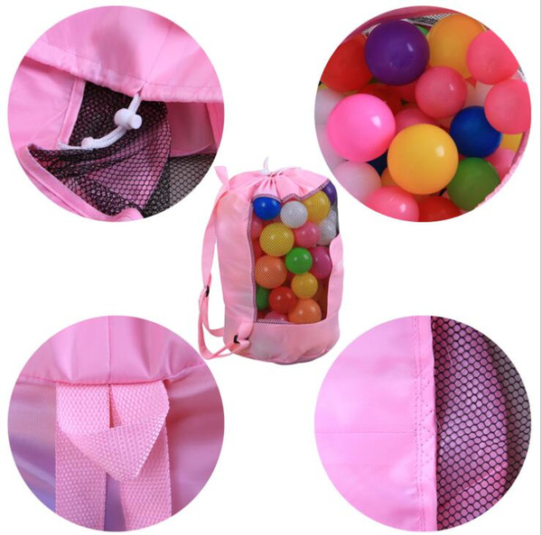 Kids Beach Toys Receive Bag Folding Mesh Sandboxes Child Sandpit Storage Shell Net Sand Away Beach Mesh Pouch Backpack