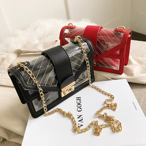 Woman Transparent PU Composite Messenger Bags New Female Handbag Fashion Women Brand Design Small Square Shoulder Bag Free shipping