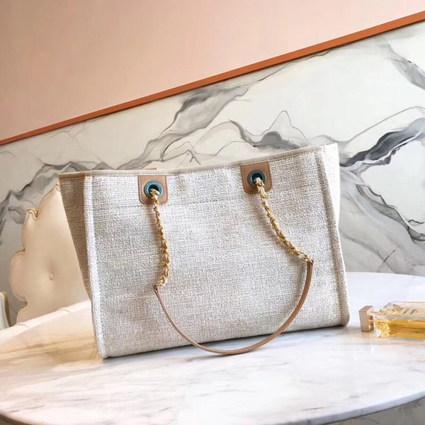 new Popular Lady Bags Luxury Genuine Straw Canvas Women Handbags Designer bag Shoulder Bag Ladies Bags Fashion Handbags