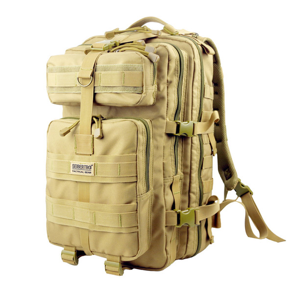 New Tactical Backpacks Outdoor Backpacks MOLLE EDC 48L Nylon Fabric Solid Compact Assault Pack Summit Bag 900D