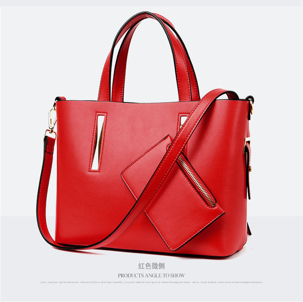 Wholesale 2018 Europe And The New Leather Handbags Fashion Two-Piece Mother Bag Shoulder Leather Handbags