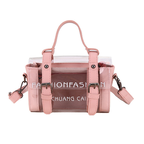 Summer small bag female new tide transparent jelly package Korean fashion personality wild Messenger bag mini girl small bag