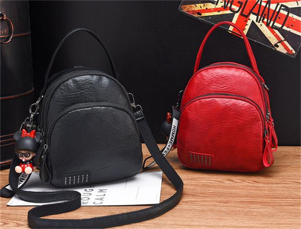 Wholesale And Retail 2019 New Fashion Wild Korean Version Of The Retro College Wind Female Mini Backpack Travel Backpack Tide