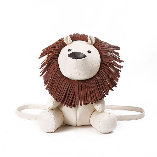 Korean fashion Dongdaemun lion animal backpack tide female shoulder cute cartoon doll cute dual-use wild travel bag