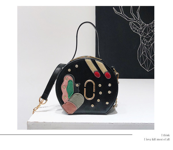 Cross-border for small bags female summer on new crocodile pattern small round bag chain shoulder slung handbags foreign trade