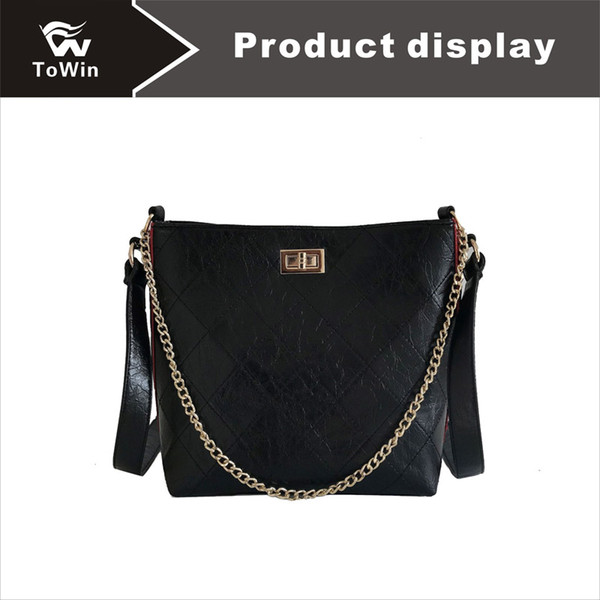 Brand Boston Bag Designer Women Female Shoulder Bag Large Capacity Crossbody Bags Fashion Sling Bag Trend Solid Color Handbag PU Tote Wallet