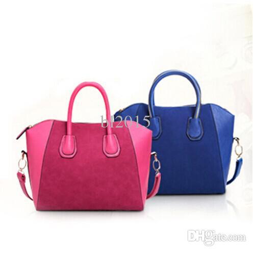 Cheap Products Retro Matte Shoulder Bag Tote Stitching Women Handbag