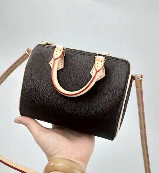 2019 Wholesale new Canvas genuine leather lady messenger bag phone purse fashion satchel nano pillow shoulder bag handbag