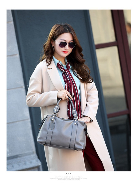 Fashion Women's Bag PU Leather Boston Bag for Sale Handbag Purses for Women's Designer Bags Wholesaler