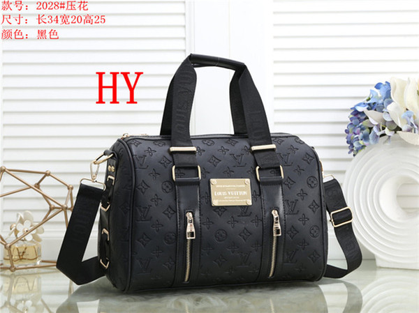 European and American fashion classic big ladies bag, trendy fashion casual shoulder slung portable embossed Boston bag