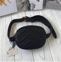 Wholesale-Free Shipping fashion Waist Bag Black cowhide Heart waist Bags wallet Women Red waist crossbody bag 476434 poche