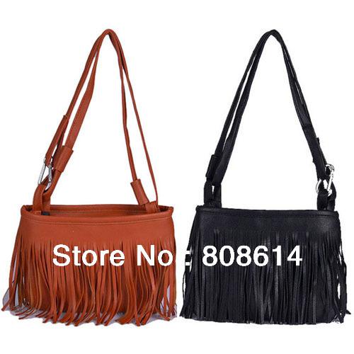 Hot Sell Long Braids Tassel Fashion European Style Woman's Ladies' Shoulder Messenger Bag