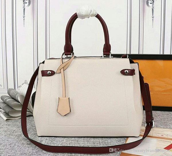 hot new top designer design three-color return rose handbag in grained calfskin with elegant and practical appearance 31.0x 24.0x 16.0 cm