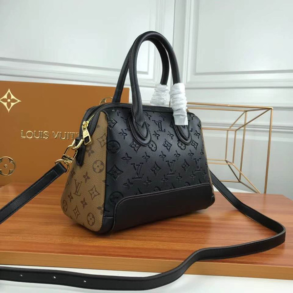 New French high quality ladies handbag brand leather printing business chaise bag fashion handbag casual female shoulder bag AB