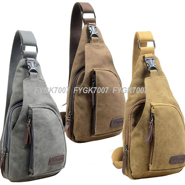 Fashion Vintage Men Messenger Bags Casual Outdoor Travel Hiking Sport Casual Chest Canvas Male Small Retro Military Shoulder Bag