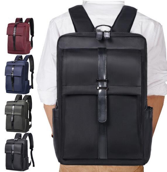 New fashion casual men's multi-function backpack pu soft face handbag luxury brand design men's shoulder bag travel backpack