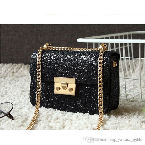 latest brand CK luxury handbags sequins chain decoration shoulder bag Europe and the United States PU designer handbag CK K20700582