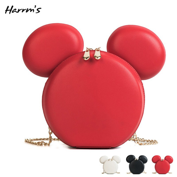 Mini Bags Hot Cute Cartoon Mouse Women PU Leather Shoulder Bag For Woman Fashion Handbag Messenger Crossbody Mouse Bag