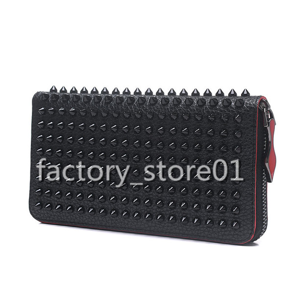 2019 New Fashion Women's Clutch Bag Genuine Leather Women Envelope Studded Spikes Bag Clutch Evening Bag Female Clutches Handbag