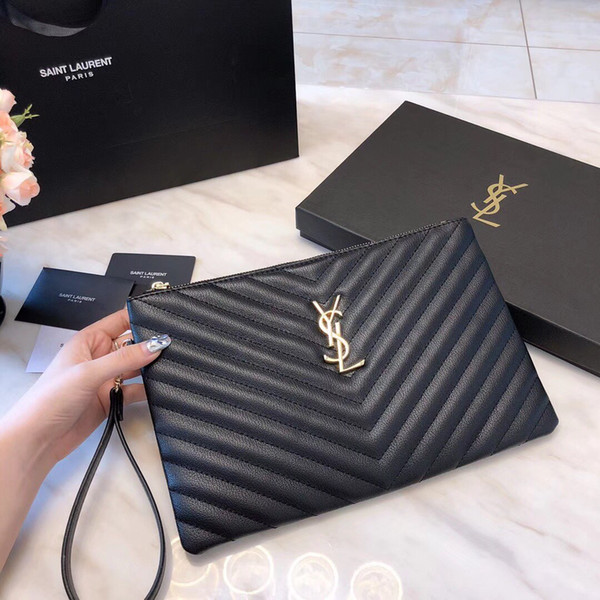 5a high quality Designer luxury brand handbags Designer Clutch Bags Fashion real leather Bag Designers wallet women bag size:30X20 wholesale