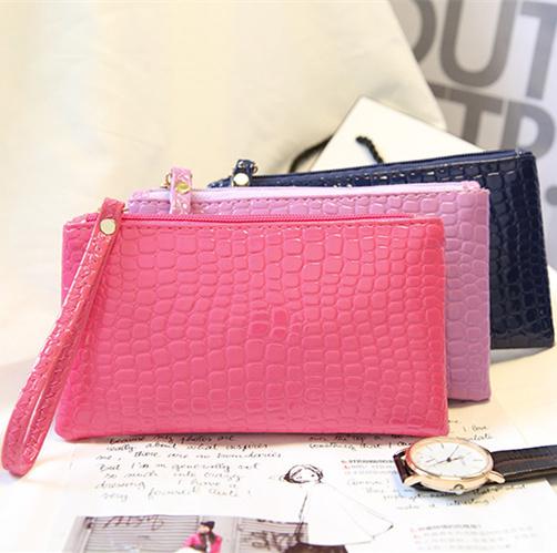 Fashion small Hand bag for Ladies Clutch Bags Women Soft PU Leather Purse Satchel long wallet zipper bag gift 504