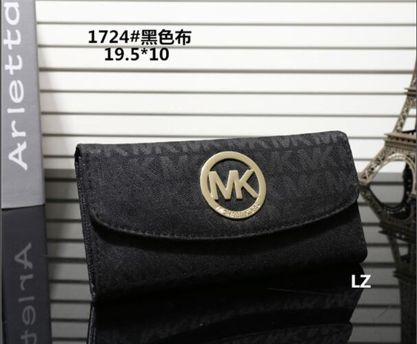 AAA+20188 hot fashion women's famous brand wallet leather luxury designer watch wallet single zipper bag wallet