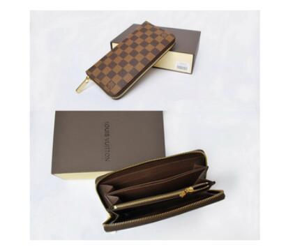 classic L d zipper wallet female buckle printing bag multi-card zipper card wallet clutch bag Coin Purse