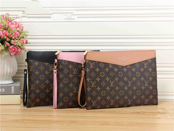 2018 new fashion men and women personality letters large capacity small square bag female trend designer brand cosmetic bag clutch bag