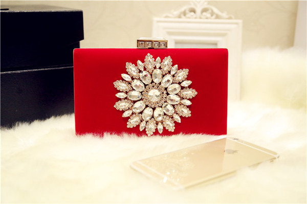 2018 diamond-encrusted dinner bag PU women's single shoulder bag Korean long square foreign trade evening bag new style