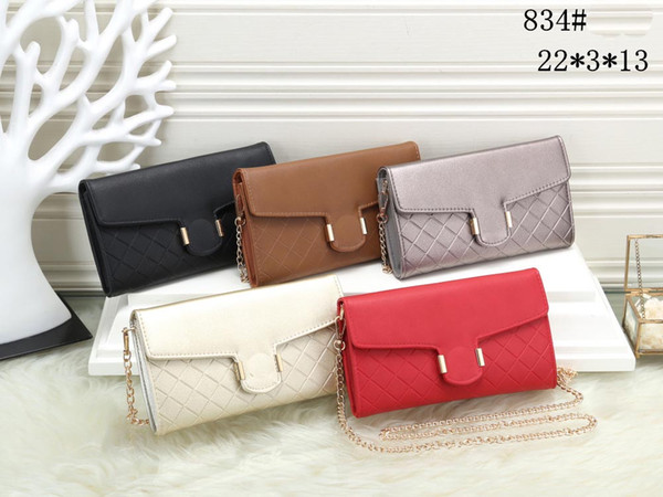 19 SS hot sale designer ladies clutch bag fashion wallet original portable one-shoulder dinner high quality luxury clutch bag variety 5 colo