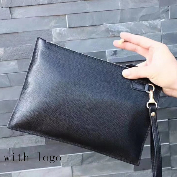 New Design Casual Genuine Leather Men's Envelope Clutch Business Men Clutch Bags Solt Leather Large Capacity Hand Bags for Male