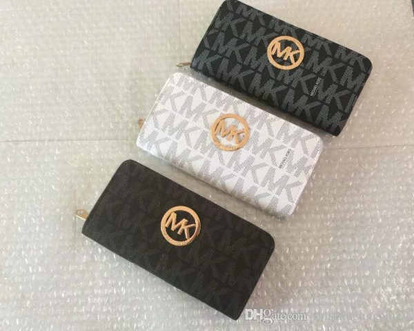 Wholesale 2019 fashion single zipper low price female pu leather wallet ladies and women long wallet three colors