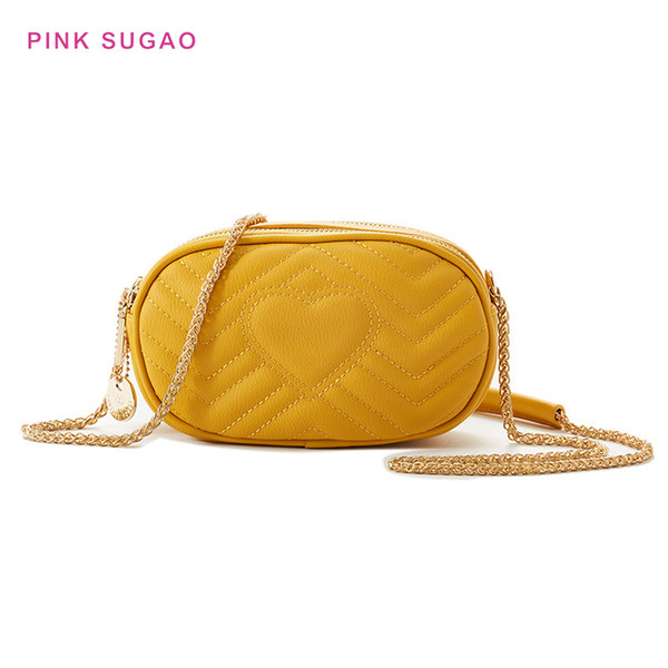 Pink sugao women crossbody bag designer purse lady shoulder bag new fashion small purse women clutch phone bags shopping chain bag BHP