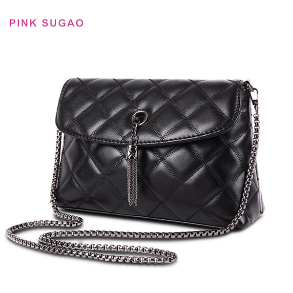 Pink sugao women shoulder bags crossbody bag designer tote bags handbags small chian bag pu leather new fashion luxury bag shoulder bags