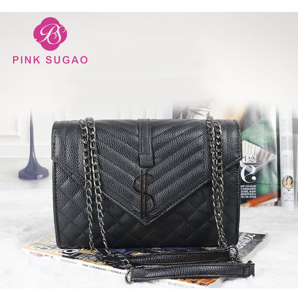 Pink sugao designer luxury handbags purses pu crossbody bag designer women shoulder bags messenger bag luxury purse chian bag 2022new style