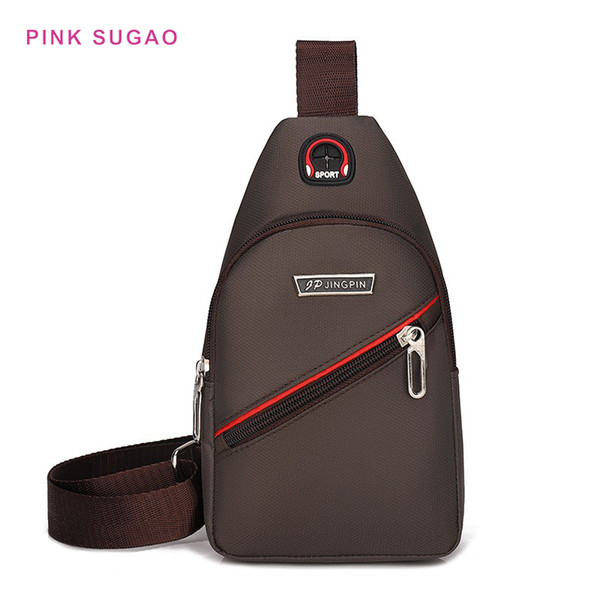 Pink Sugao designer crossbody bags men chest bag new styles oxford bag casual outdoor chest bags shoulder bag high quality