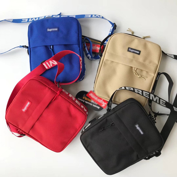 Sup Shoulder Bag 44th Pack Chest Fanny Pack Waist Bag Men Canvas Hip-Hop Belt Bag Men Messenger Bags 18ss