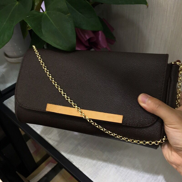 designer bags Hight Quality New Fashion Famous Genuine Women Messenger Handbag 40718 Real Leather Shoulder Bag With Chain FAVORITE Purse