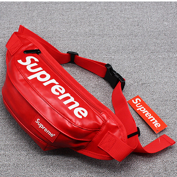 Hot Explosions SUP Brand Trend Waist Bag PU Material Pockets Mobile Phone Wallet Fashion Casual Letter Messenger Bag Shoulder Bag