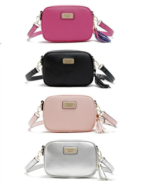 Famous Brand designer Solid Color Women's Bag Multicolour Candy Single Shoulder Oblique Span Bag Tassel Bag