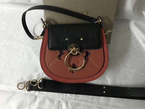 High quality Brand desgin-Women's fashion muzzle bag saddle bag 20*16*8 simple and generous in autumn and winter 2018