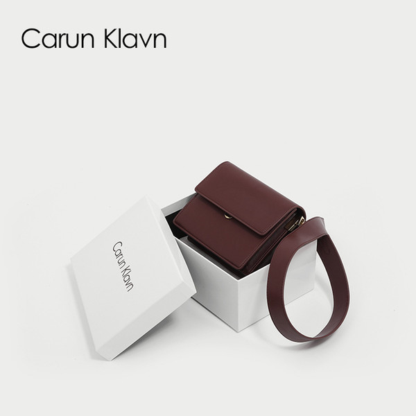 2019 new small square bag for women Singapore small c k 
8000
limited simple single-shouldered straddle accordion bag