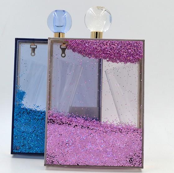 Women's Clutches Perfume Bottle Shape Bag Clear Box Perspex Women's Shoulder Bags