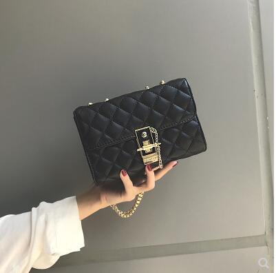 hot Bag women 2019 new ling lattice chain bagcross body bag fashion high sense of foreign texture women's bag