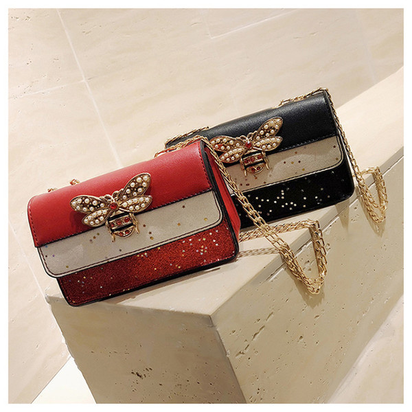 Luxury New Womens Shoulder Bag 2018 Fashion Chain Bag Female Pu Leather Animal Pattern Handbags Classic Style Famous Brands Crossbody Bags